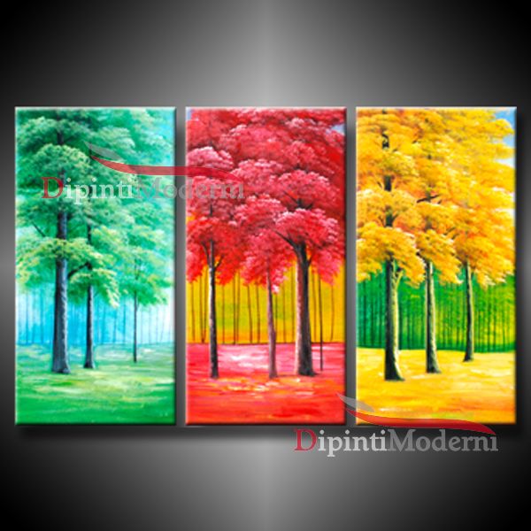 QUADRO MODERNO ALBERO E CAMPO DI FIORI
