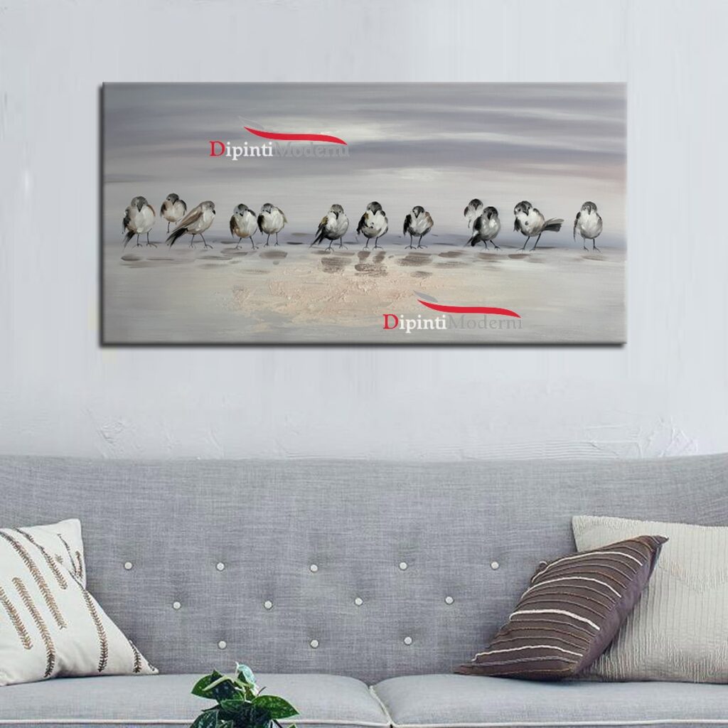 QUADRO MODERNO UCCELLI PASSEROTTI