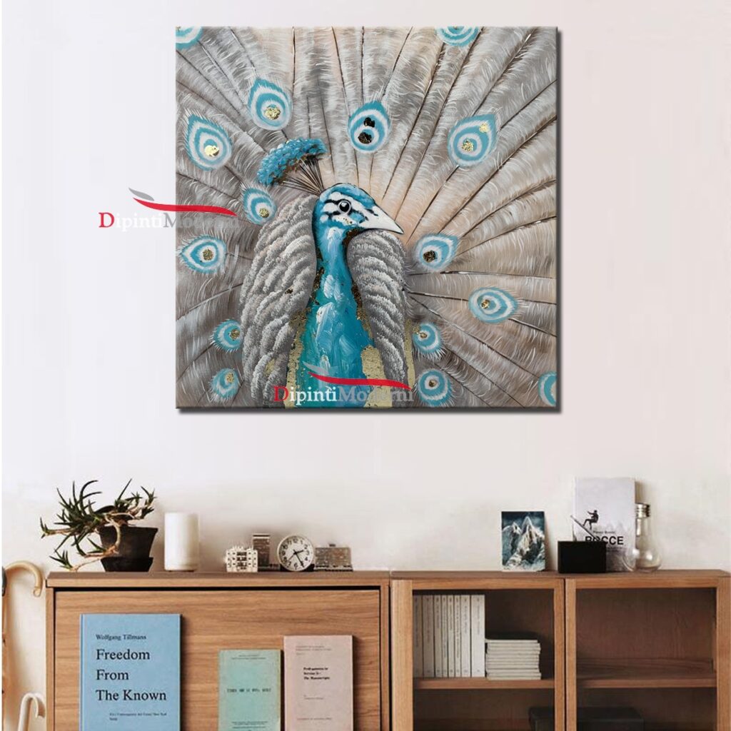 QUADRO MODERNO CON PAVONE