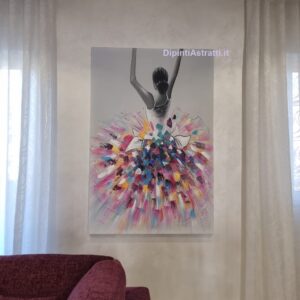 Quadri su tela con ballerina